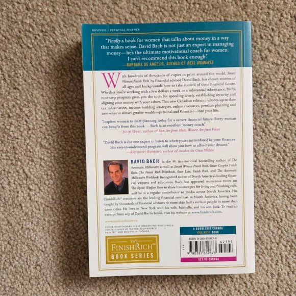 4/$25 Smart Women Finish Rich by‎ David Bach - Paperback - Picture 5 of 5